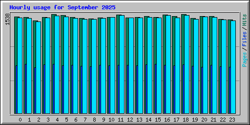 Hourly usage for September 2025