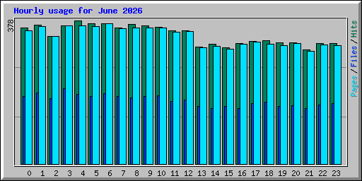 Hourly usage for June 2026